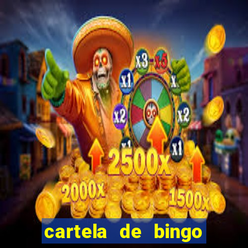 cartela de bingo pra imprimir