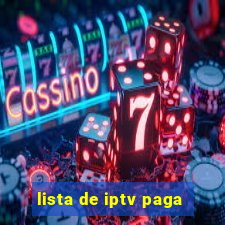 lista de iptv paga
