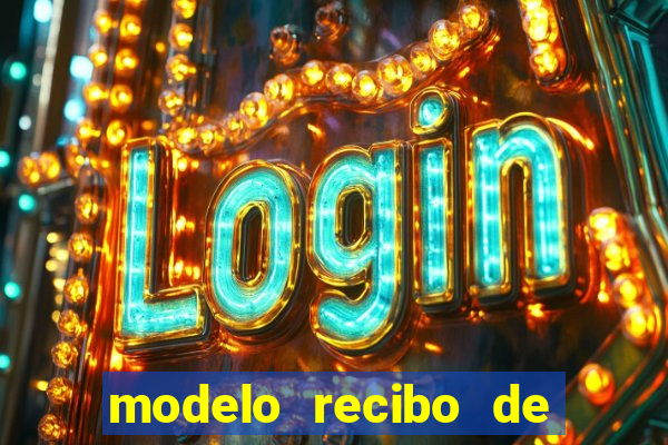 modelo recibo de pagamento autonomo