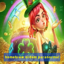homebrew ordem paranormal