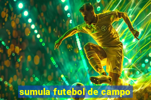 sumula futebol de campo
