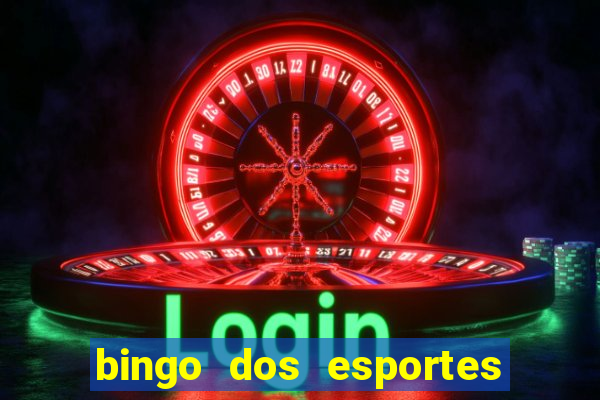 bingo dos esportes para imprimir