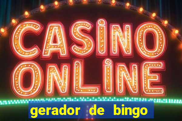 gerador de bingo cha de bebe