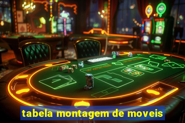 tabela montagem de moveis