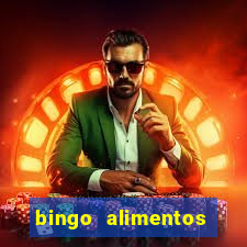 bingo alimentos para imprimir