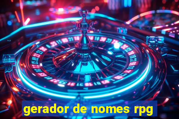 gerador de nomes rpg