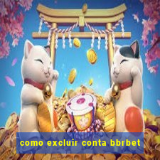 como excluir conta bbrbet