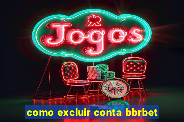 como excluir conta bbrbet