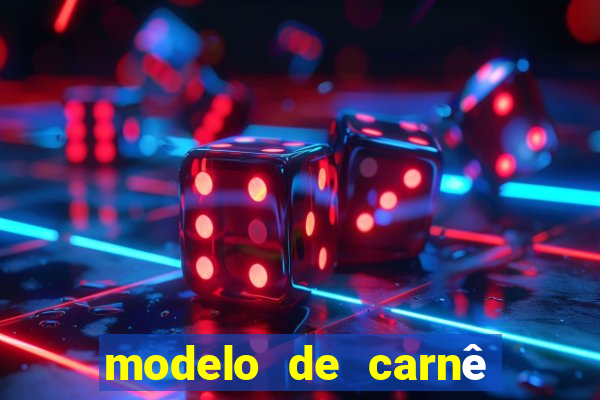 modelo de carnê de pagamento word