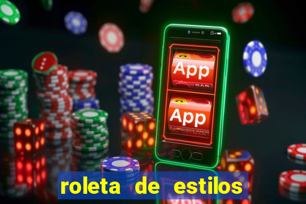 roleta de estilos de roupas