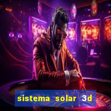 sistema solar 3d em movimento