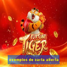 exemplos de carta aberta