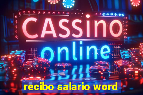 recibo salario word