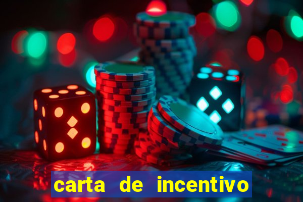 carta de incentivo para alunos