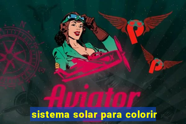 sistema solar para colorir