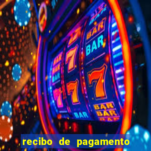 recibo de pagamento em word