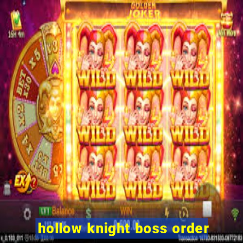 hollow knight boss order